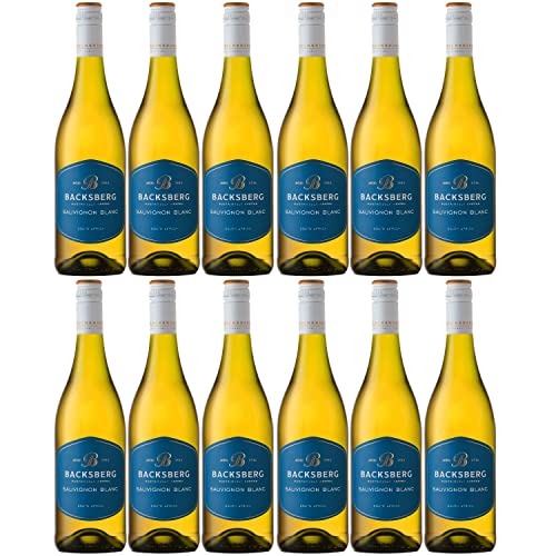 Backsberg Sauvignon Blanc Weißwein Wein trocken Südafrika I FeinWert Paket (12 x 0,75l) von FeinWert