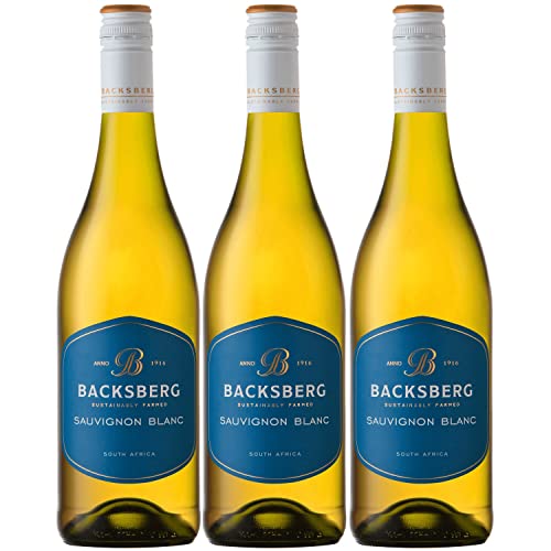 Backsberg Sauvignon Blanc Weißwein Wein trocken Südafrika I FeinWert Paket (3 x 0,75l) von FeinWert
