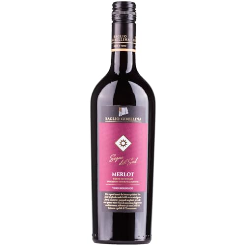 Baglio Gibellina Sogno del Sud Merlot Bio Rotwein Wein halbtrocken Sizilien Italien inkl. FeinWert E-Book (1 x 0,75l) von FeinWert