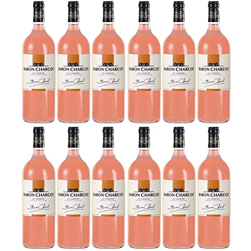 Baron Charcot rosé Vin de Pays de l'Herault Roséwein Wein trocken Frankreich I FeinWert Paket (12 x 1,0l) von FeinWert