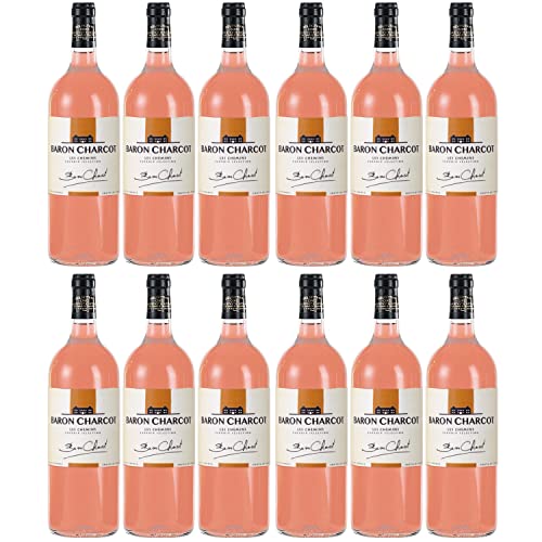 Baron Charcot rosé Vin de Pays de l'Herault Roséwein Wein trocken Frankreich I FeinWert Paket (12 x 1,0l) von FeinWert