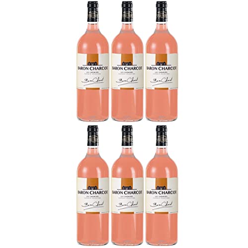 Baron Charcot rosé Vin de Pays de l'Herault Roséwein Wein trocken Frankreich I FeinWert Paket (6 x 1,0l) von FeinWert