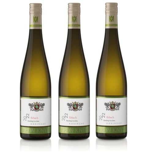 Baron Knyphausen Riesling Erbach VDP.ORTSWEIN Weisswein Trocken Rheingau Deutschland Inkl. FeinWert E-Book (3 x 0,75l) von FeinWert