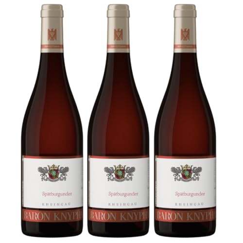 Baron Knyphausen Spätburgunder VDP.GUTSWEIN Rotwein Trocken Rheingau Deutschland Inkl. FeinWert E-Book (3 x 0,75l) von FeinWert