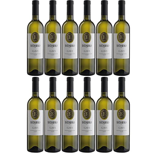 Batasiolo Gavi DOCG Weißwein Wein trocken Italien I Visando Paket (12 x 0,75l) von FeinWert