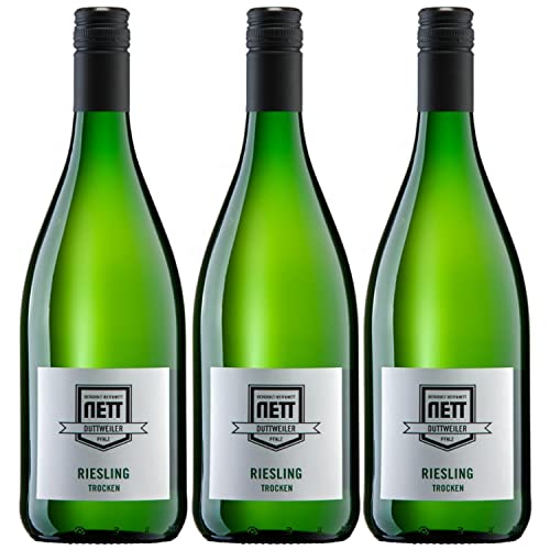 Bergdolt-Reif & Nett Creation Riesling Weißwein Wein trocken Pfalz I FeinWert Paket (3 x 1,0l) von FeinWert