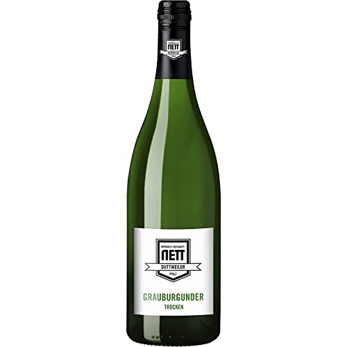 Bergdolt-Reif & Nett Grauburgunder Liter Weißwein Qualitätswein b.A trocken Pfalz I FeinWert Paket (1 x 1,0l) von FeinWert