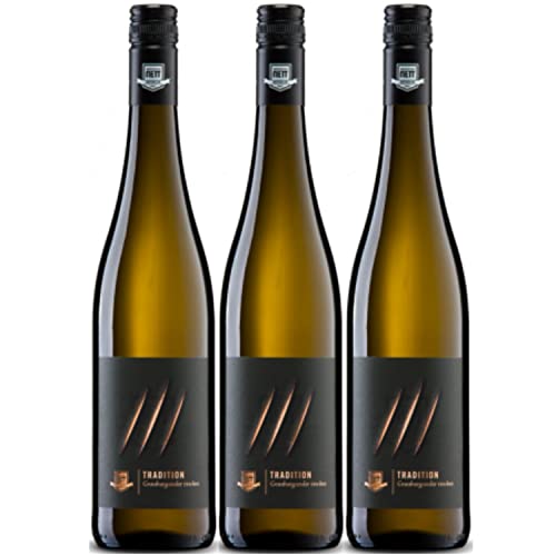 Bergdolt-Reif & Nett Tradition Grauburgunder Weißwein Wein trocken Pfalz I FeinWert Paket (3 x 0,75l) von FeinWert