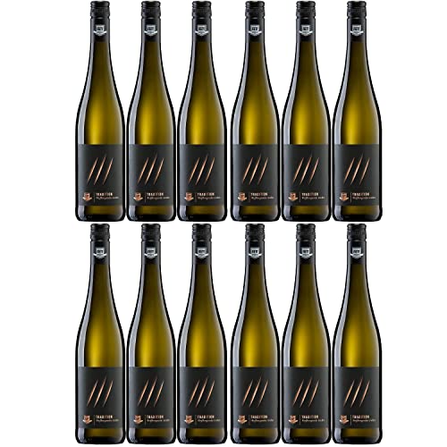 Bergdolt-Reif & Nett Tradition Weißburgunder Weißwein Wein trocken Pfalz Inkl. feinWert E-Book (12 x 0,75l) von FeinWert