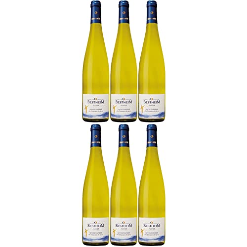 Bestheim Gewürztraminer Classic Alsace AOC Weißwein Wein halbtrocken Frankreich I FeinWert Paket (6 x 0,75l) von FeinWert