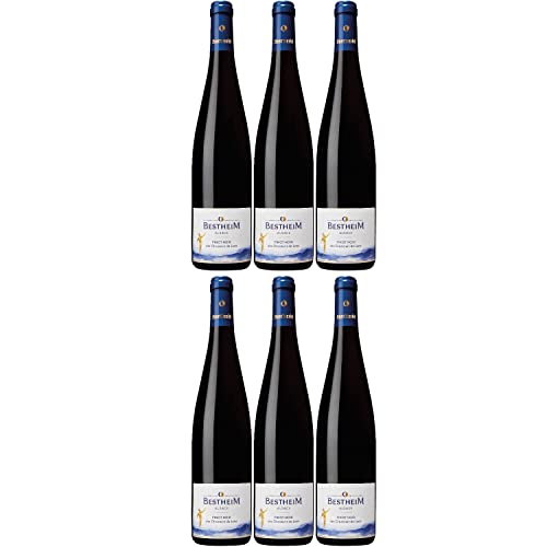 Bestheim Pinot Noir Classic Alsace AOC Rotwein Wein trocken Frankreich I FeinWert Paket (6 x 0,75l) von FeinWert