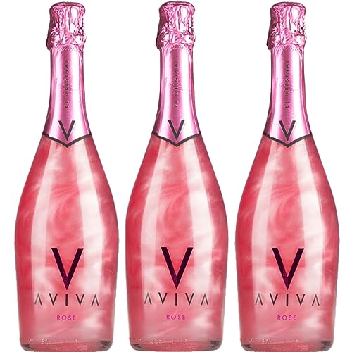 Bodega Torre Oria Aviva Sparkling Rosé süß Schaumwein Spanien Inkl. FeinWert E-Book (3 x 0,75l) von FeinWert