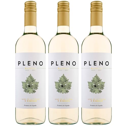 Bodegas Agronavarra Pleno Blanco Semi-Dry Halbtrocken Weißwein Vegan Spanien inkl. FeinWert E-Book (3 x 0,75 l) von FeinWert