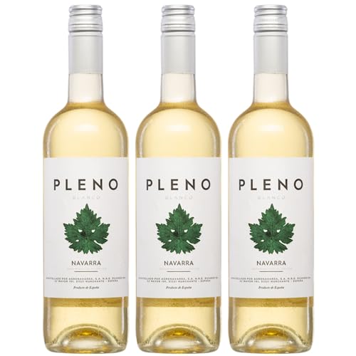 Bodegas Agronavarra Pleno Blanco Trocken Weißwein Vegan Spanien inkl. FeinWert E-Book (3 x 0,75 l) von FeinWert
