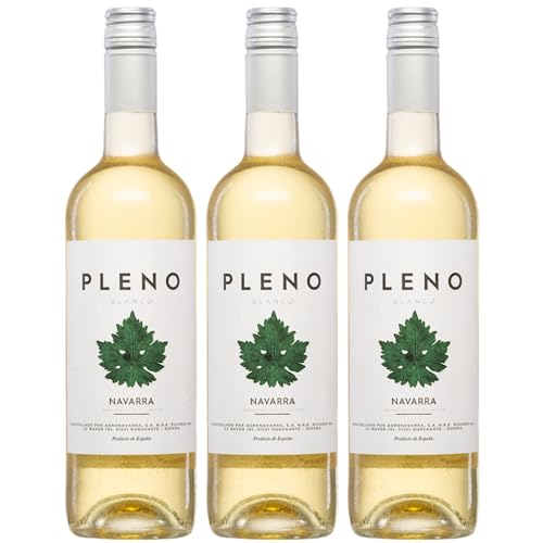 Bodegas Agronavarra Pleno Blanco Trocken Weißwein Vegan Spanien inkl. FeinWert E-Book (3 x 0,75 l) von FeinWert