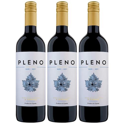 Bodegas Agronavarra Pleno Tempranillo Semi-Dry Halbtrocken Rotwein Vegan Spanien inkl. FeinWert E-Book (3 x 0,75 l) von FeinWert