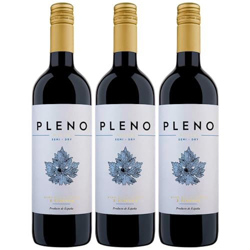 Bodegas Agronavarra Pleno Tempranillo Semi-Dry Halbtrocken Rotwein Vegan Spanien inkl. FeinWert E-Book (3 x 0,75 l) von FeinWert