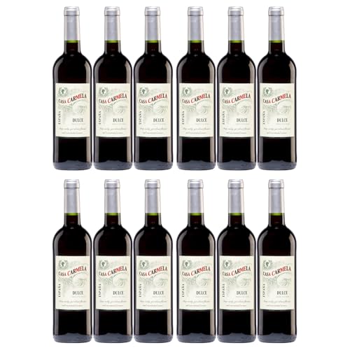 Bodegas Castaño Casa Carmela Dulce Tinto Lieblich Rotwein Vegan Spanien inkl. FeinWert E-Book (12 x 0,75 l) von FeinWert
