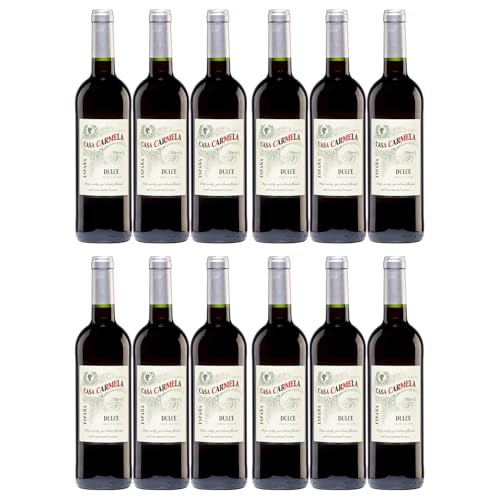 Bodegas Castaño Casa Carmela Dulce Tinto Lieblich Rotwein Vegan Spanien inkl. FeinWert E-Book (12 x 0,75 l) von FeinWert