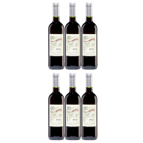 Bodegas Castaño Casa Carmela Dulce Tinto Lieblich Rotwein Vegan Spanien inkl. FeinWert E-Book (6 x 0,75 l) von FeinWert