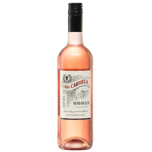 Bodegas Castaño Casa Carmela Semi-Dulce Rosado Halbtrocken Roséwein Vegan Spanien inkl. FeinWert E-Book (1 x 0,75 l) von FeinWert