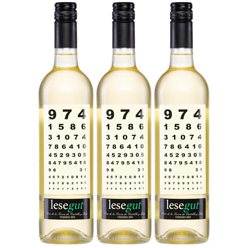 Bodegas Copaboca Lesegut Blanco Trocken Weißwein Vegan Spanien inkl. FeinWert E-Book (3 x 0,75 l) von FeinWert