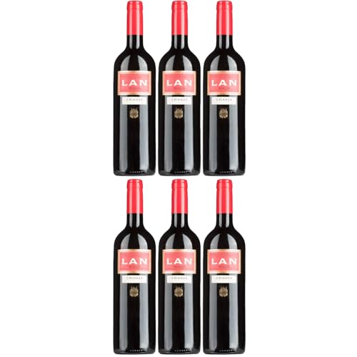 Bodegas LAN Rioja Crianza Rotwein Wein Trocken Spanien inkl. FeinWert E-Book (6 x 0,75l) von FeinWert