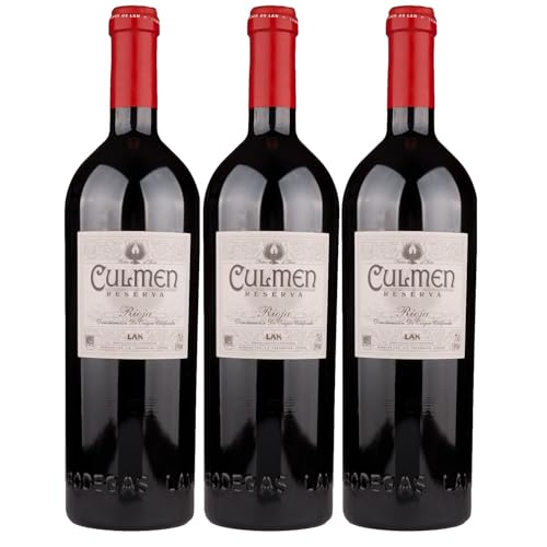 Bodegas LAN Rioja Culmen Reserva Rotwein Wein Trocken Spanien inkl. FeinWert E-Book (3 x 0,75l) von FeinWert