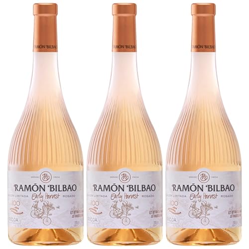 Bodegas Ramón Bilbao Edición Limitada Early Harvest Rosado Roséwein Rosé trocken Spanien inkl. FeinWert E-Book (3 x 0.75 l) von FeinWert