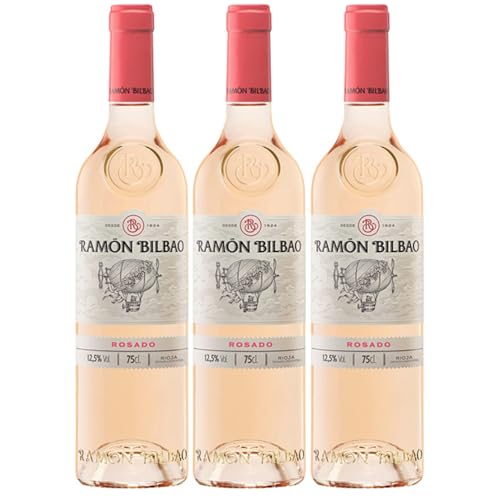 Bodegas Ramón Bilbao Rosado Roséwein trocken Spanien inkl. FeinWert E-Book (3 x 0.75 l) von FeinWert