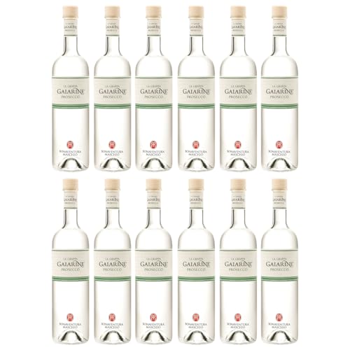 Bonaventura Maschio La Grappa Gaiarine Vitigno Unico Grappa Di Prosecco Spirituose Italien Inkl. FeinWert E-Book (12 x 0,7l) von FeinWert