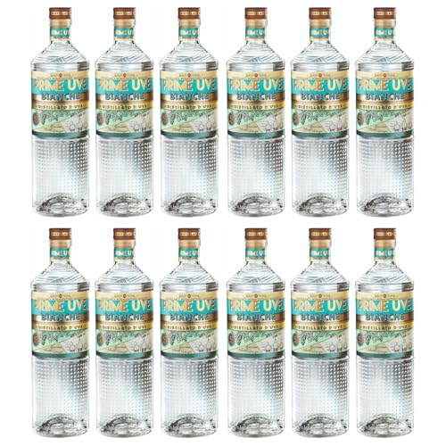 Bonaventura Maschio Prime Uve - Distillato D'uva Bianche Traubenbrand Italien Inkl. FeinWert E-Book (12 x 0,7l) von FeinWert