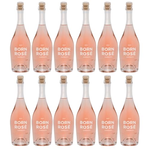 Born Rosé Sparkling Rosé Schaumwein Bio Wein trocken Spanien inkl. FeinWert E-Book (12 x 0,75l) von FeinWert
