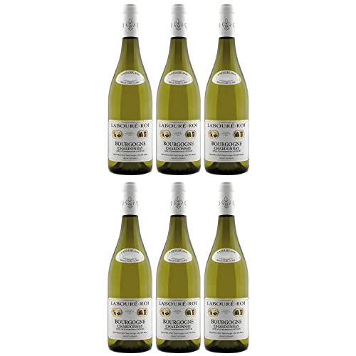 Bourgogne Blanc Chardonnay AOC Labouré-Roi Weißwein Wein trocken Frankreich I FeinWert Paket (6 x 0,75l) von FeinWert