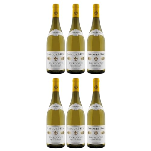 Bourgogne Blanc Chardonnay AOC Labouré-Roi Weißwein Wein trocken Frankreich I FeinWert Paket (6 x 0,75l) von FeinWert