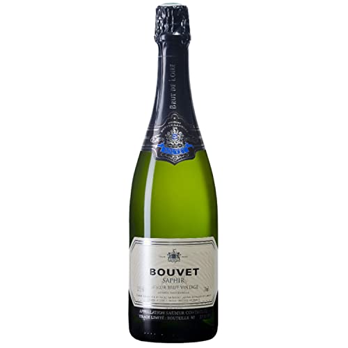 Bouvet Saphir Saumur Brut Vintage blanc weiß Schaumwein vegan Frankreich I FeinWert Paket (1 x 0,75 l) von FeinWert