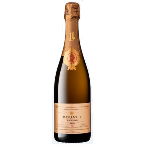 Bouvet Trésor Rosé Brut Saumur Schaumwein Crémant Saumur vegan Frankreich I FeinWert Paket (1 x 0,75l) von FeinWert