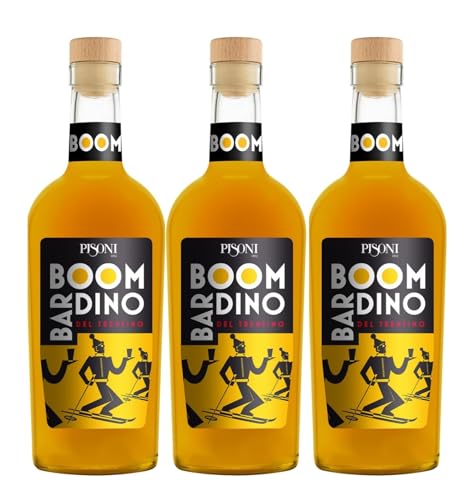 Cantina Distilleria Pisoni Boombardino Trentino Eier Likör Italien Inkl. FeinWert E-Book (3 x 0,5l) von FeinWert