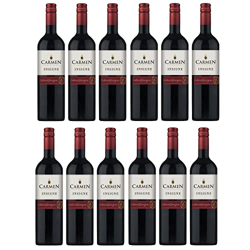 Carmen Cabernet Sauvignon Rotwein Wein trocken Chile I FeinWert Paket (12 x 0,75l) von FeinWert