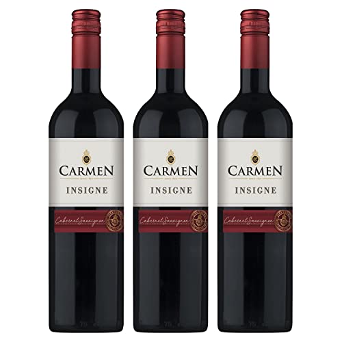 Carmen Cabernet Sauvignon Rotwein Wein trocken Chile I FeinWert Paket (3 x 0,75l) von FeinWert