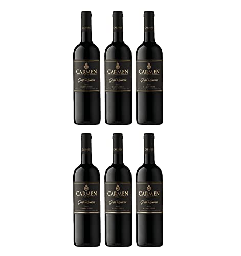 Carmen Gran Reserva Carmenère Rotwein Wein trocken Chile I FeinWert Paket (6 x 0,75l) von FeinWert