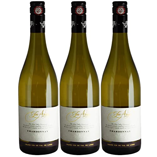 Chardonnay du Val de Loire Les Anges Weißwein Wein trocken Frankreich I FeinWert Paket (3 x 0,75l) von FeinWert