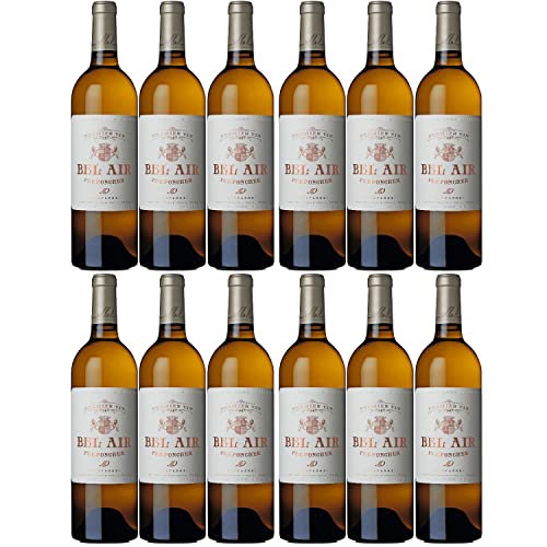 Château Bel Air blanc Grand Vin Bordeaux AOC Weißwein Wein trocken Frankreich I FeinWert Paket (12 x 0,75l) von FeinWert