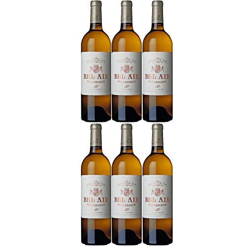 Château Bel Air blanc Grand Vin Bordeaux AOC Weißwein Wein trocken Frankreich I FeinWert Paket (6 x 0,75l) von FeinWert