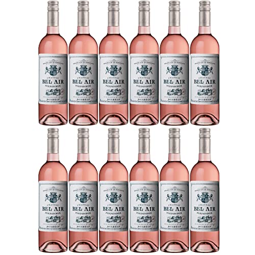 Château Bel Air rosé Réserve AOC Roséwein Wein trocken Frankreich I FeinWert Paket (12 x 0,75l) von FeinWert