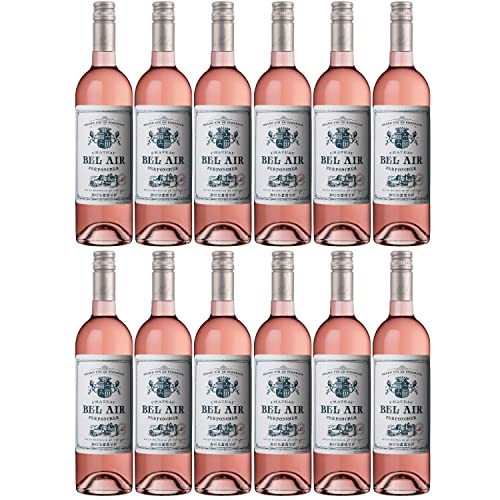Château Bel Air rosé Réserve AOC Roséwein Wein trocken Frankreich I FeinWert Paket (12 x 0,75l) von FeinWert