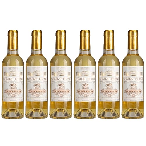 Chateau Filhot Sauternes 2e Cru Classé Weißwein Wein Edelsüss Frankreich Inkl. FeinWert E-Book (6 x 0,375l) von FeinWert