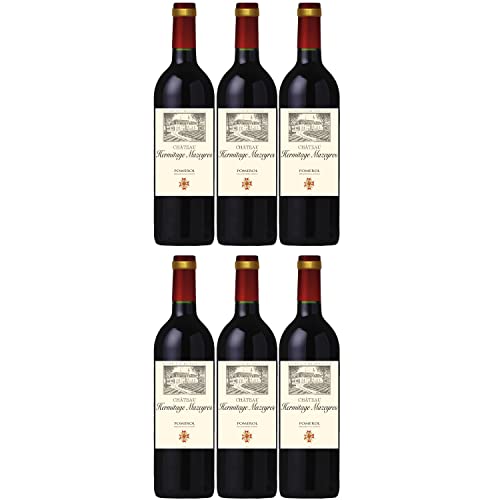 Château Hermitage Mazeyres Pomerol AOC Rotwein Wein trocken Frankreich I FeinWert Paket (6 x 0,75l) von FeinWert