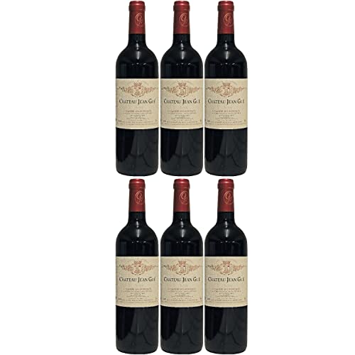 Château Jean Gué Lalande de Pomerol AOC Rotwein Wein trocken Frankreich I FeinWert Paket (6 x 0,75l) von FeinWert