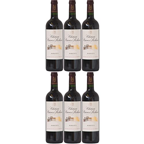 Château Prieuré-Lichine Margaux 4ième Grand Cru Classé AOC Rotwein Wein trocken Frankreich I FeinWert Paket (6 x 0,75l) von FeinWert